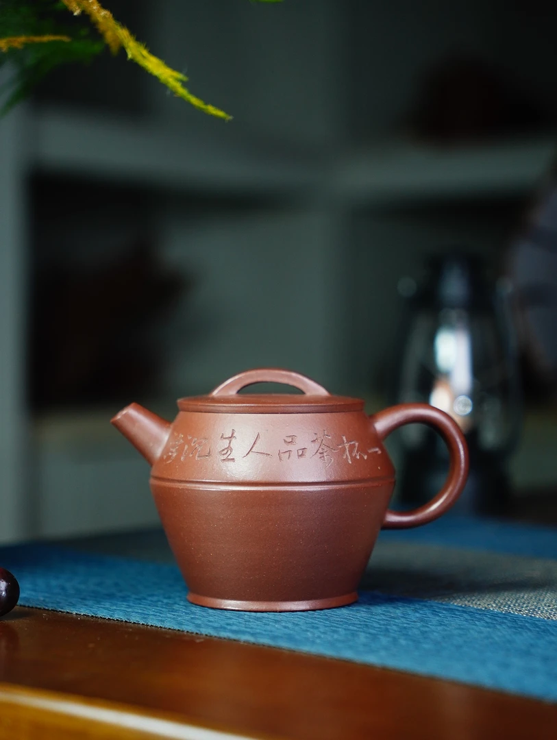 宜兴紫砂壶底槽清容量180cc手制