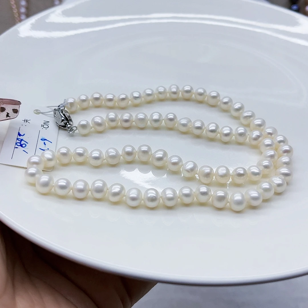 淡水珍珠颈饰合金