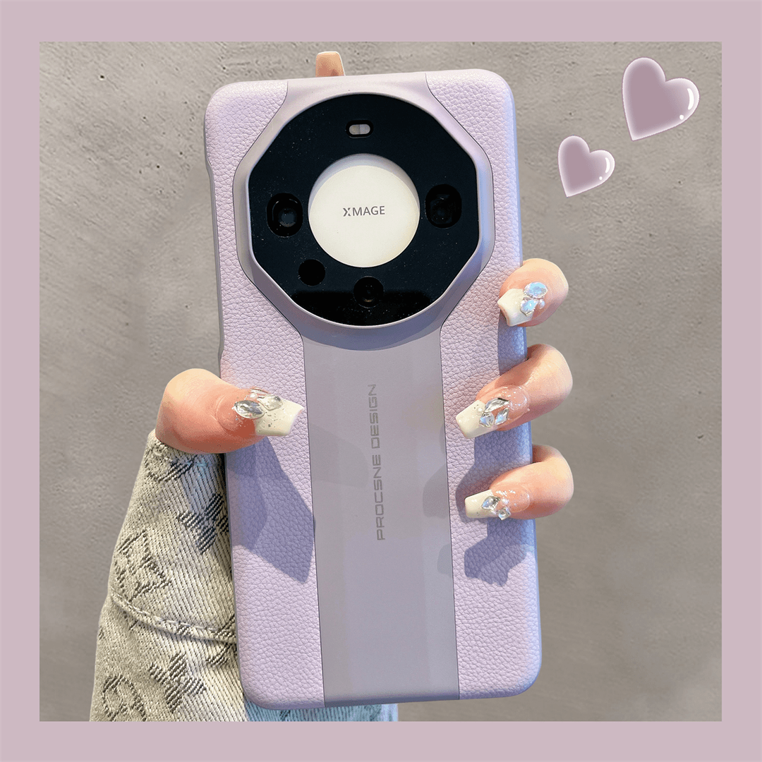 华为mate60pro手机壳皮纹耐脏mt50保护套m40rs保时捷P60男女防摔