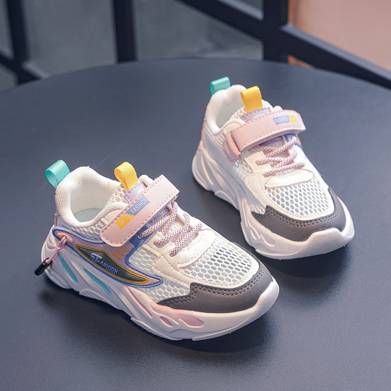 儿童运动鞋春秋季新款男女小孩软底童鞋中大童网面防滑宝宝跑步鞋