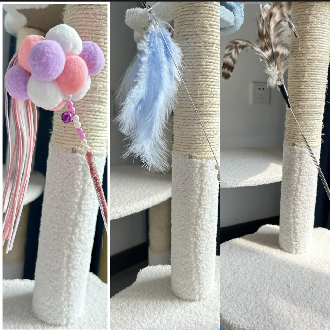 猫咪玩具仙女逗猫棒长杆耐咬羽毛带铃铛自嗨逗猫玩具猫咪宠物用品