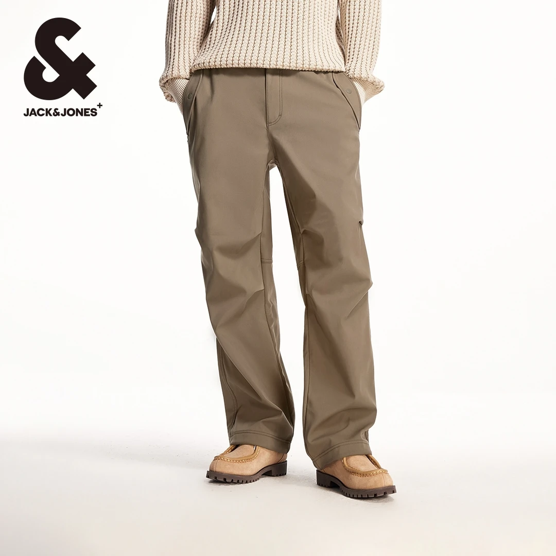 杰克琼斯秋季男款裤子潮流舒适抽绳松紧腰头百搭休闲裤高级感穿搭