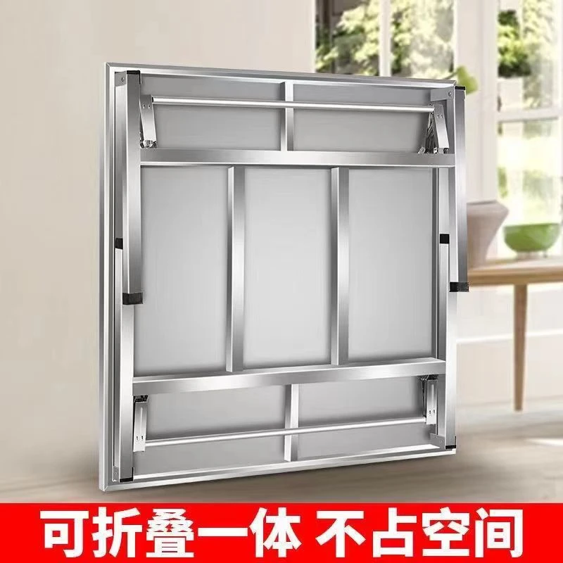 不锈钢桌面折叠桌多功能摆地摊夜市烧烤桌出租房桌整套可折叠简易