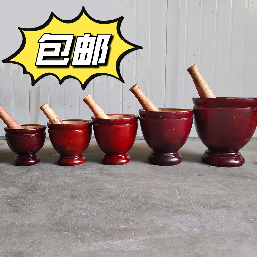 傣味舂鸡脚舂桶舂菜木舂摏微瑕云南手工整木制作傣家傣族泰国舂桶