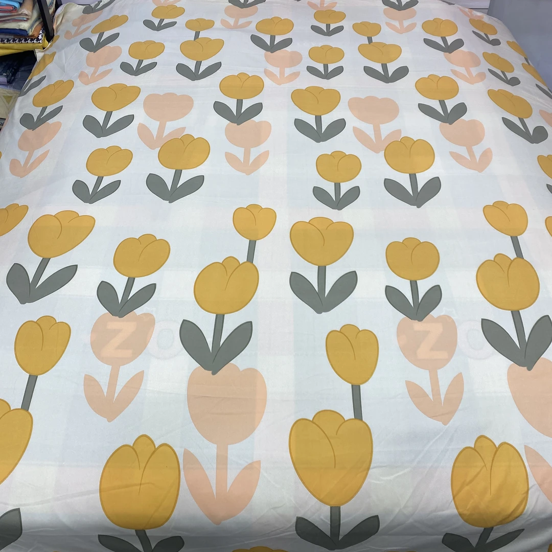 ［金香桔］2米×2.3米水洗加密云锦亲肤绒布加工床单