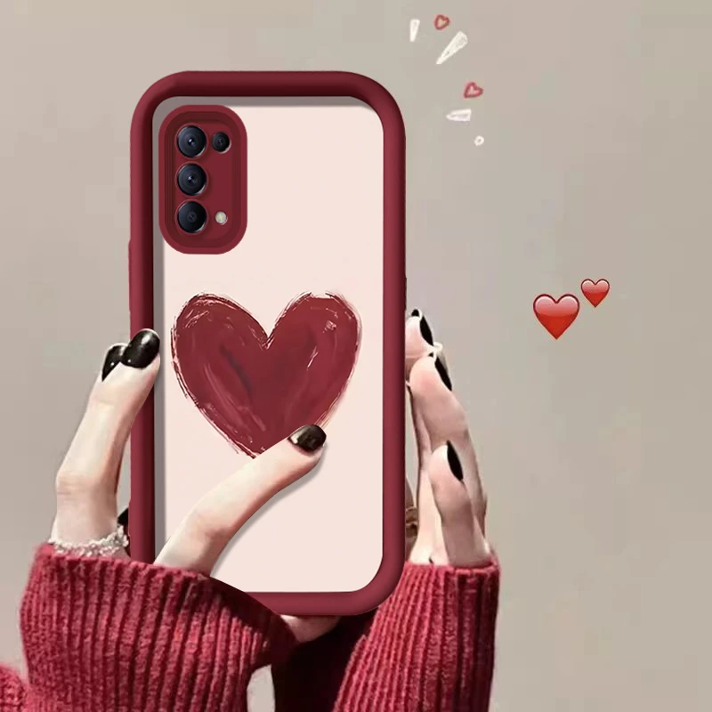 适用OPPORENO5阶梯壳高档女款创意手机壳潮个性高级感全包防摔保