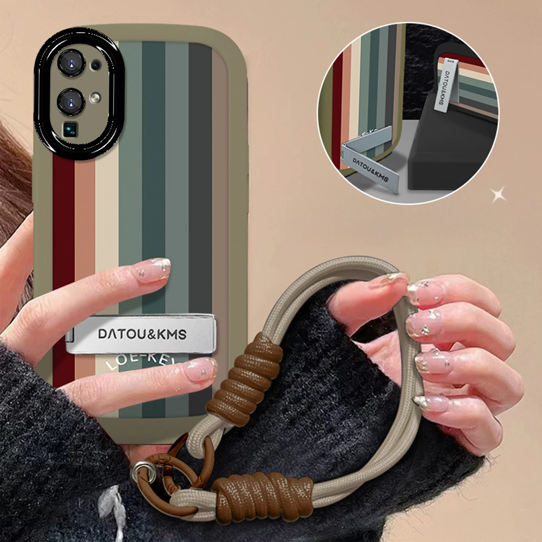 适用于【华为】荣耀30简约彩色条纹新款女款防摔手机壳