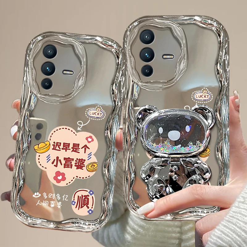 适用于【VIVO】S12迟早是富婆支架简约时尚女款全包手机壳