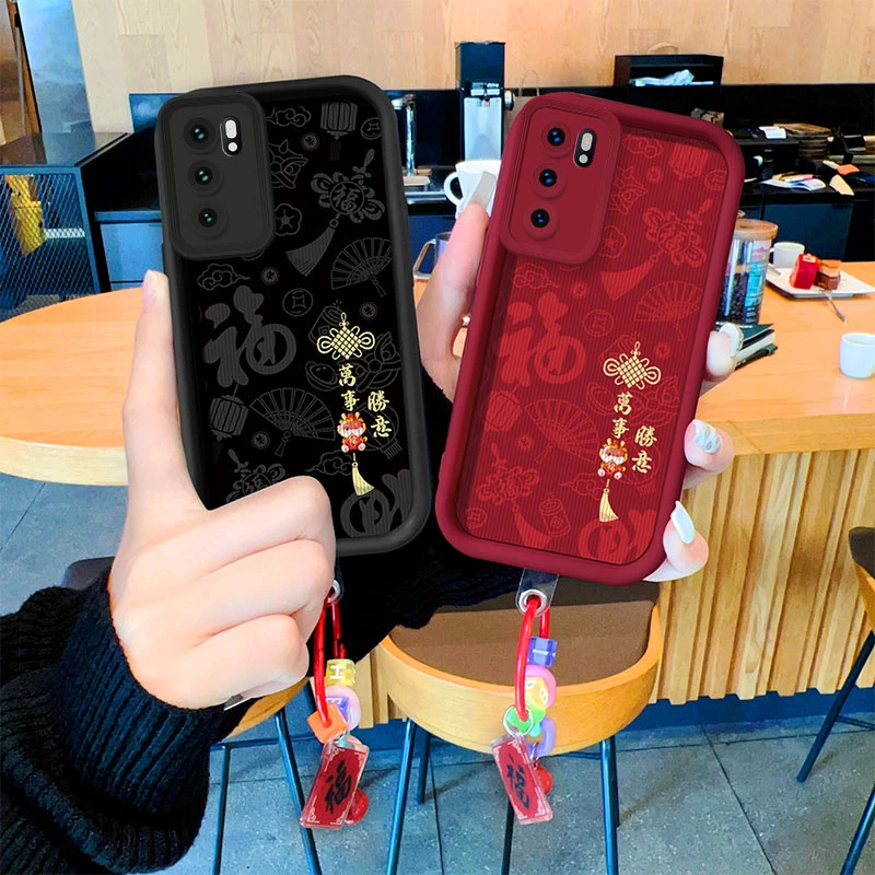 适用于【OPPO】Reno6创意万事胜意时尚女款超薄全包手机壳