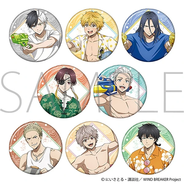 防风铃吧唧盲盒 Movic日谷正版 防风少年夏日玩水徽章盲袋