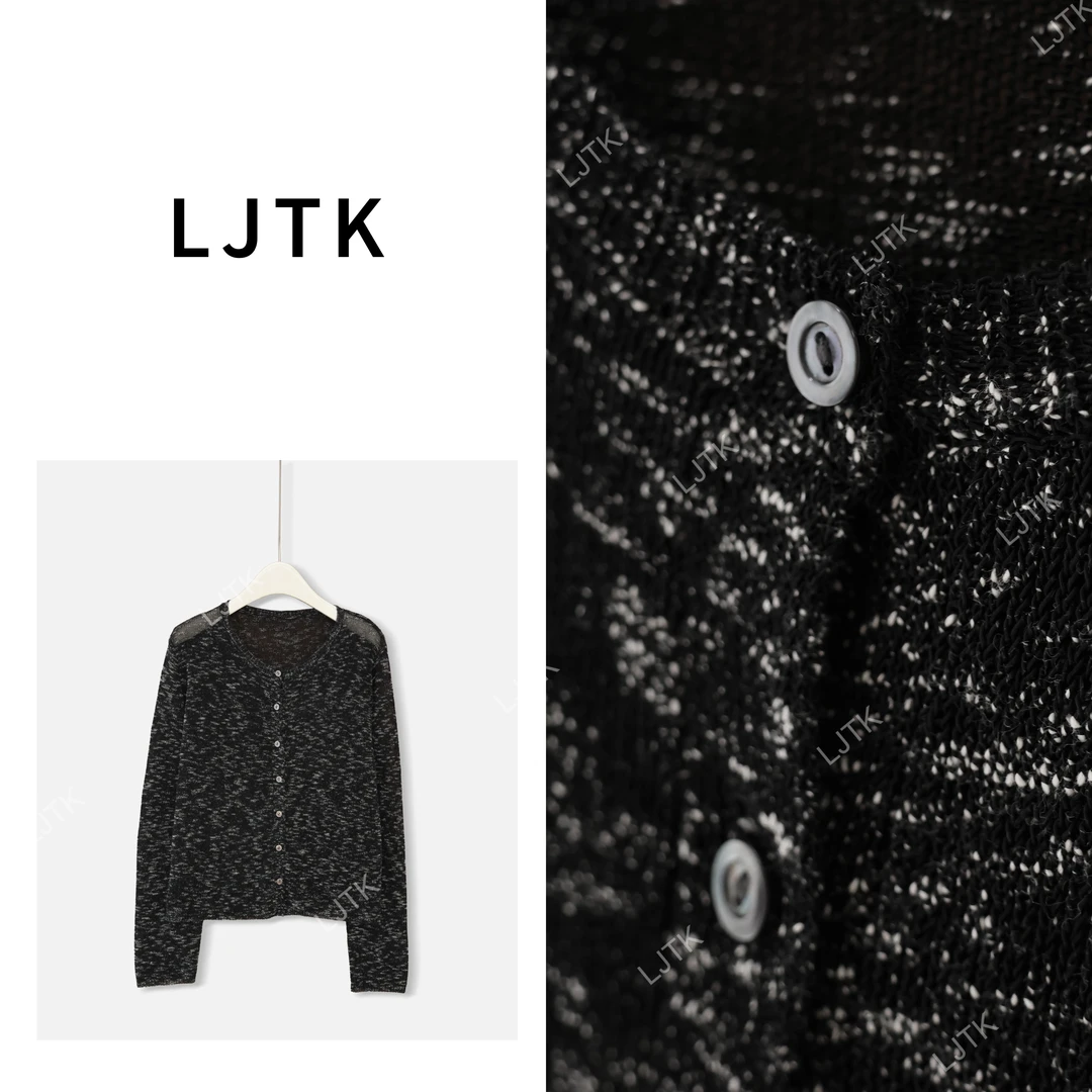 福利款 云雾—【LJTK】24Aw圆领花纱套头开衫