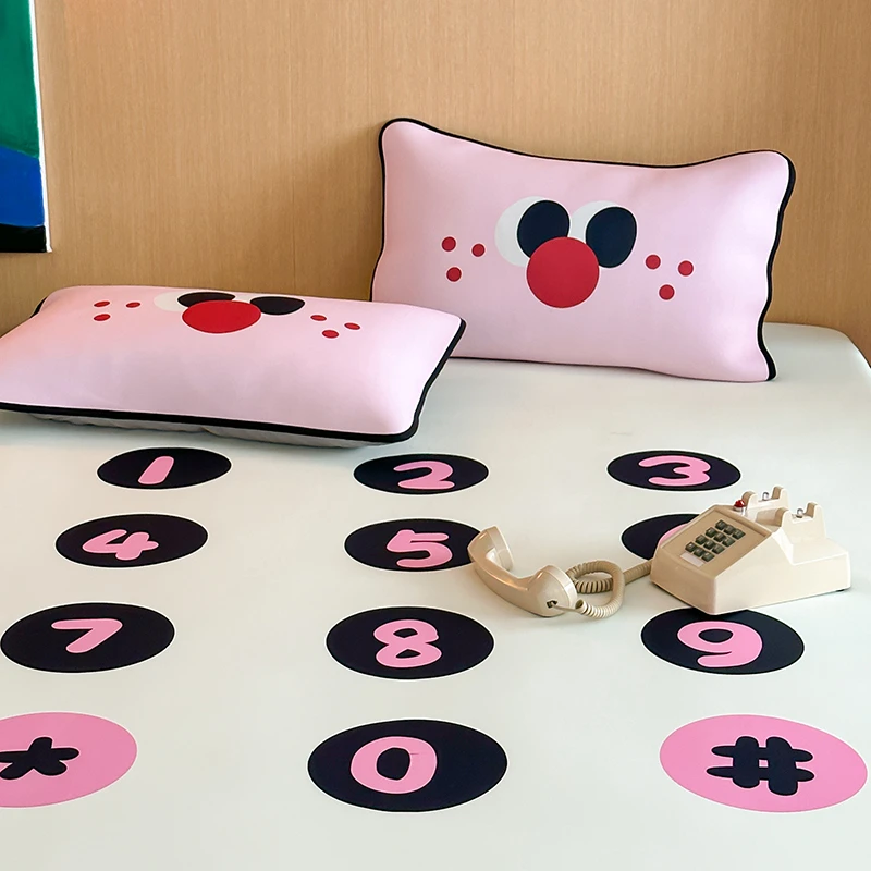 夏季可爱舒适卡通冰纤维凉席软席子床席平铺卧室家用少女凉感机洗