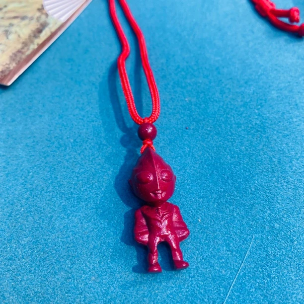 含辰砂工艺品精品朱砂儿童款奥特曼吊坠