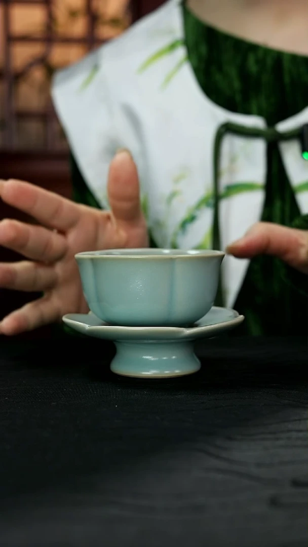 【闪购商品】瓷杯精工手作#梅花套盏#