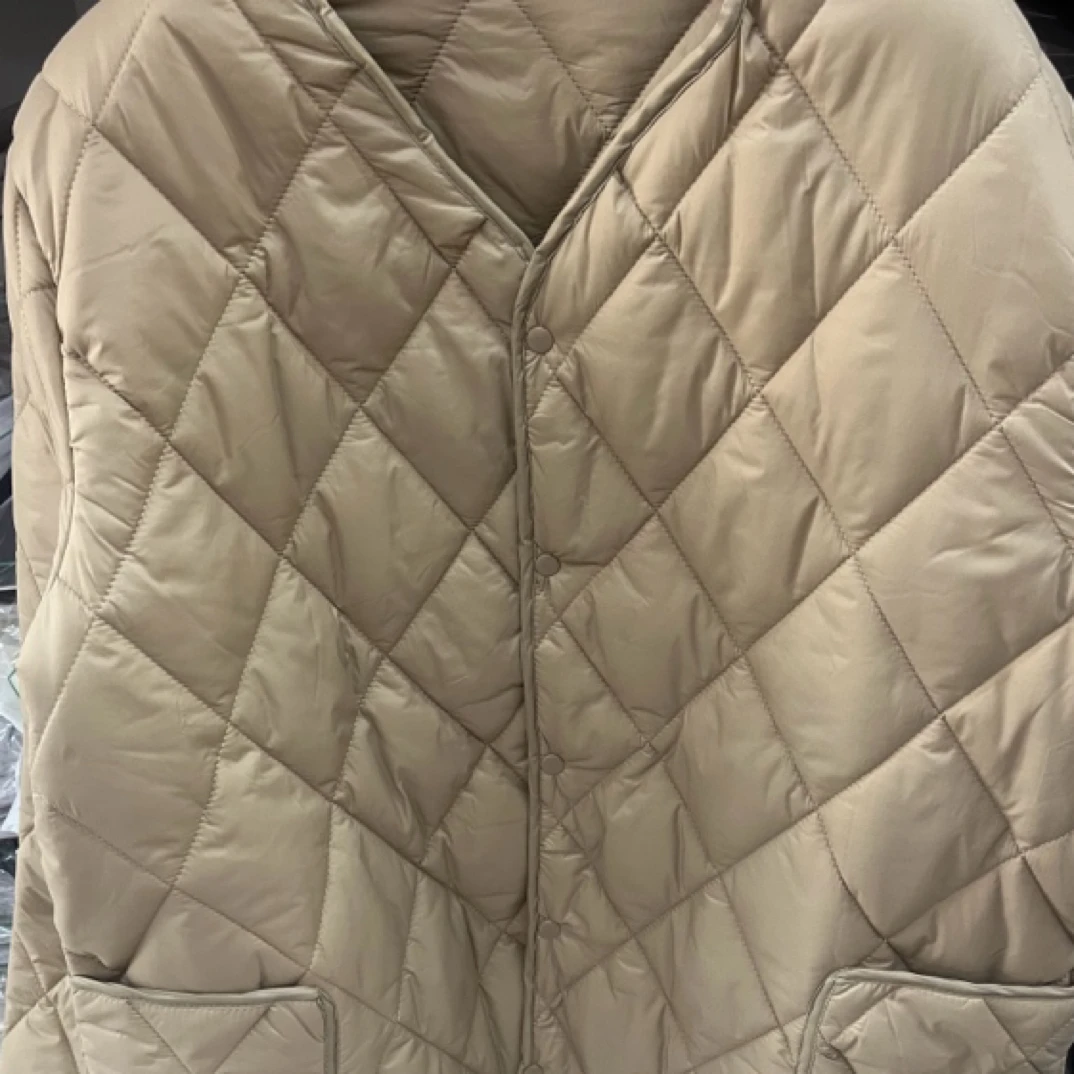 女装菱格棉服秋冬