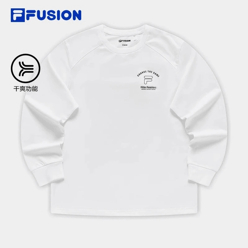 FILA FUSION斐乐潮牌针织长袖衫2024春季新款宽松上衣 T11M411206