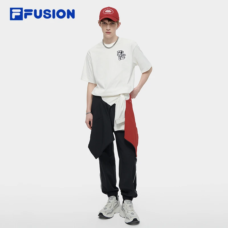 FILA/斐乐短袖情侣2024新款夏季潮流宽松透气针织T恤 舒服穿搭