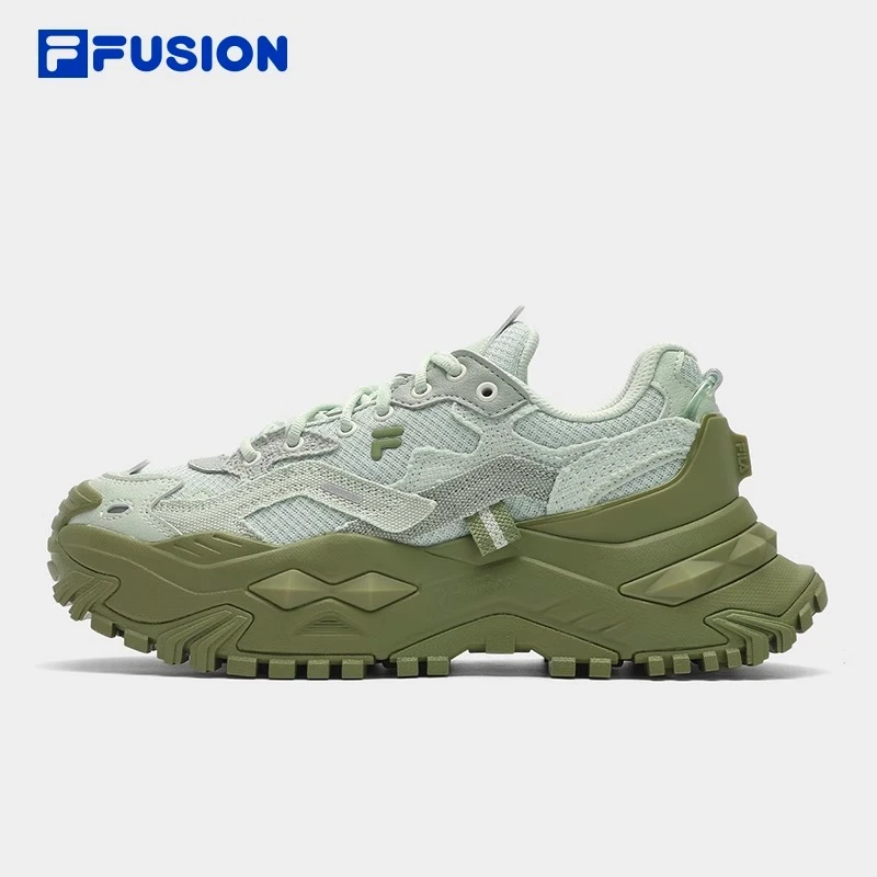 FILA FUSION女BIANCO厚底鞋 2024年新新款硬糖鞋跑步鞋舒服穿搭