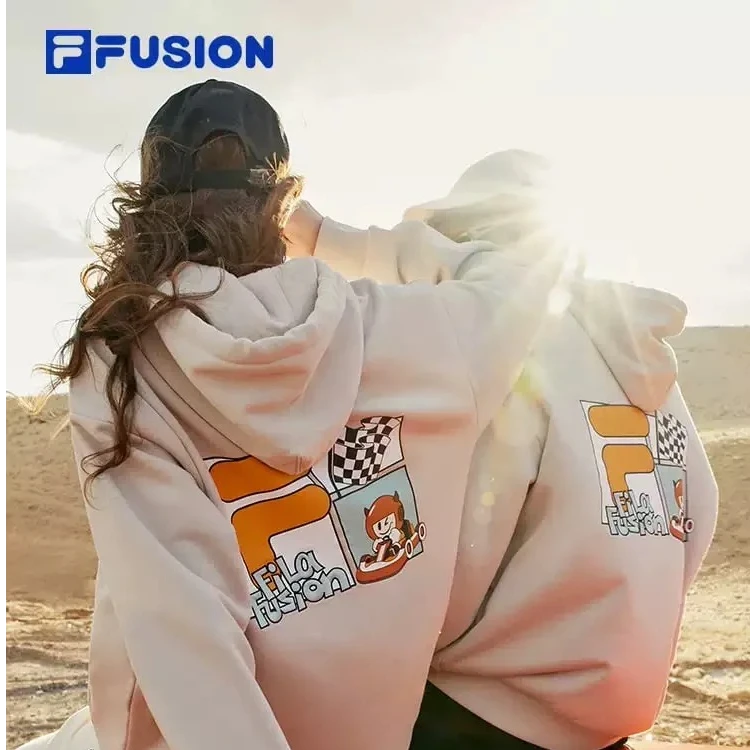 Fila/斐乐潮牌情侣百搭秋冬加绒时尚运动卫衣流光风T11U343207F