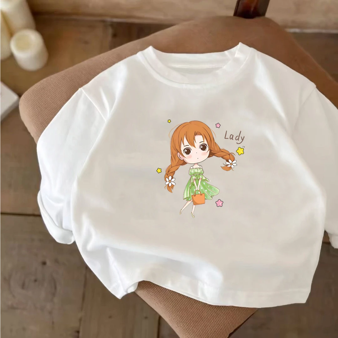 女童长袖T恤2024春装新款儿童韩版洋气上衣宝宝春季百搭打底衫潮