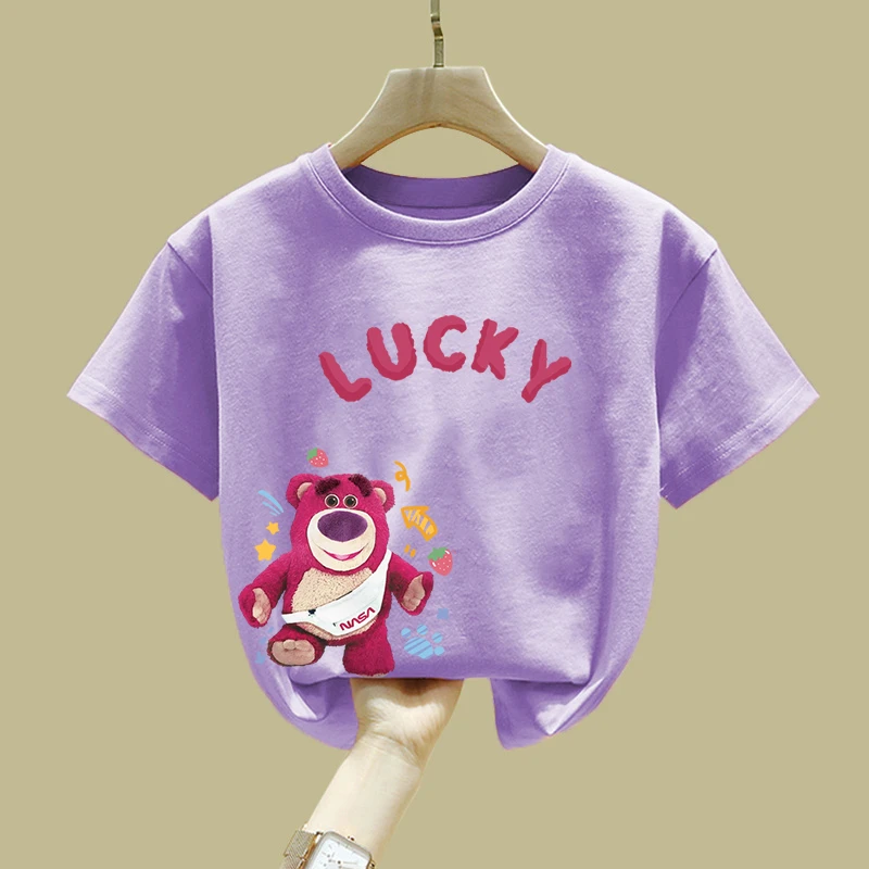 女童短袖t恤2024新款纯棉宝宝夏装儿童衣服宽松女孩洋气上衣童装