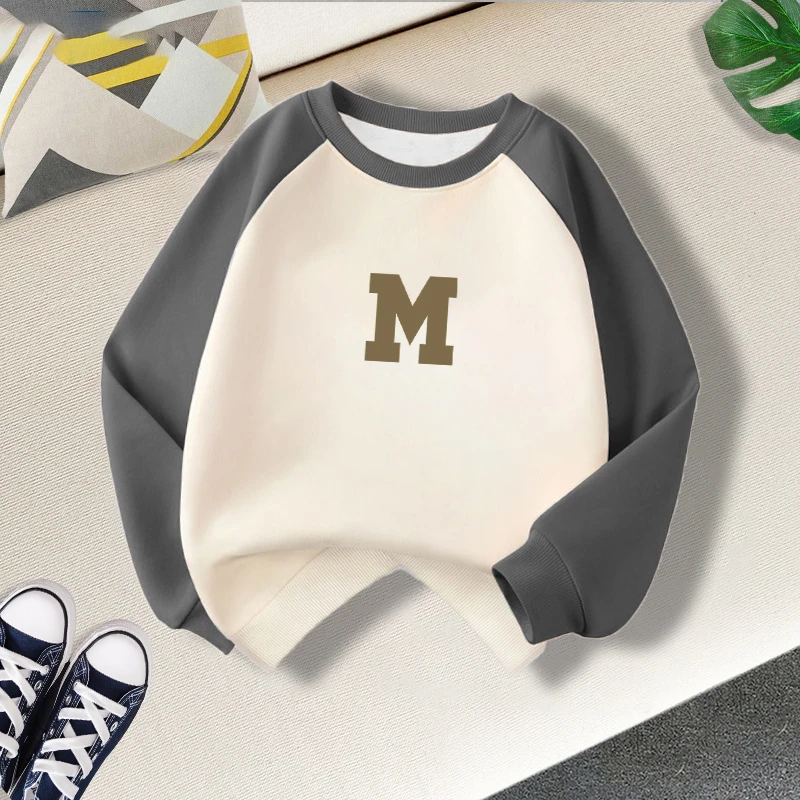 童装男童卫衣春秋款2023新款儿童长袖上衣中大童套头薄款秋装男