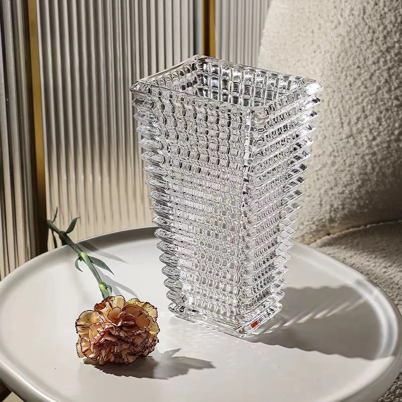 【精选】T形璀璨玻璃花瓶烛台家居客厅装饰品摆件玫瑰郁金香插花