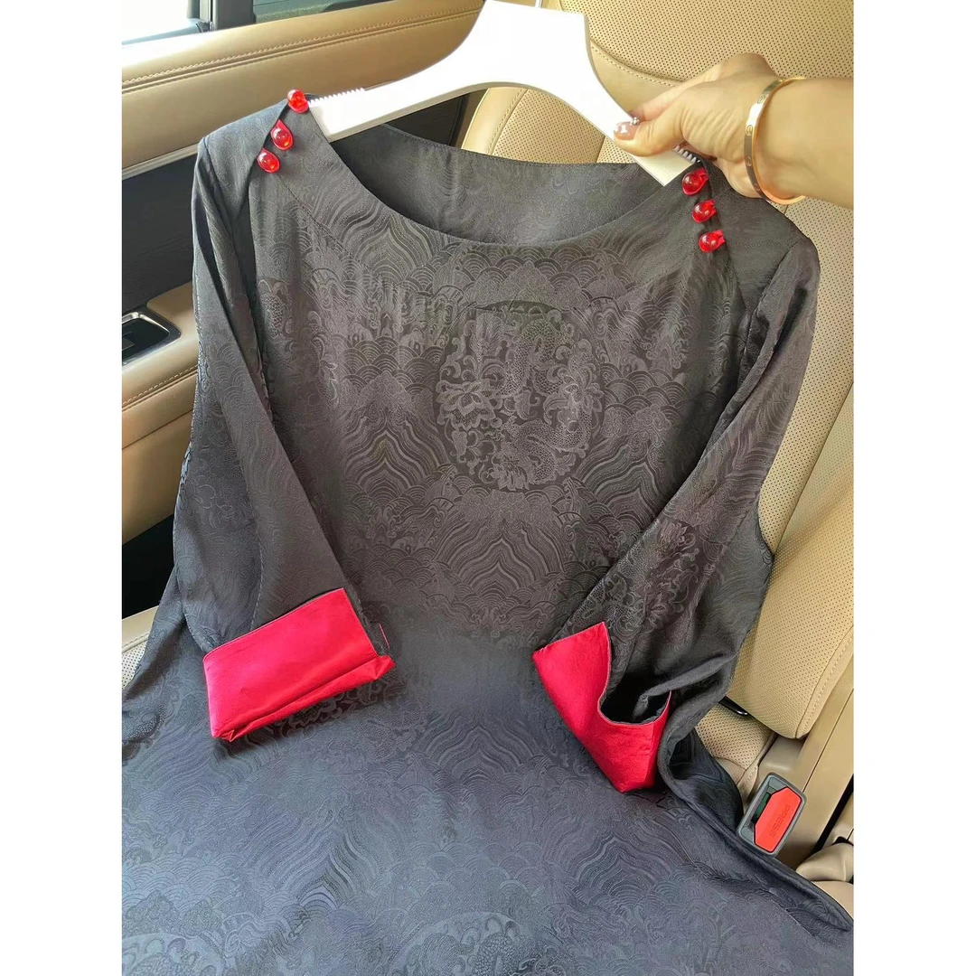 新中式拜年服207-【龙纹】新款女士气质显瘦龙纹新中式套装