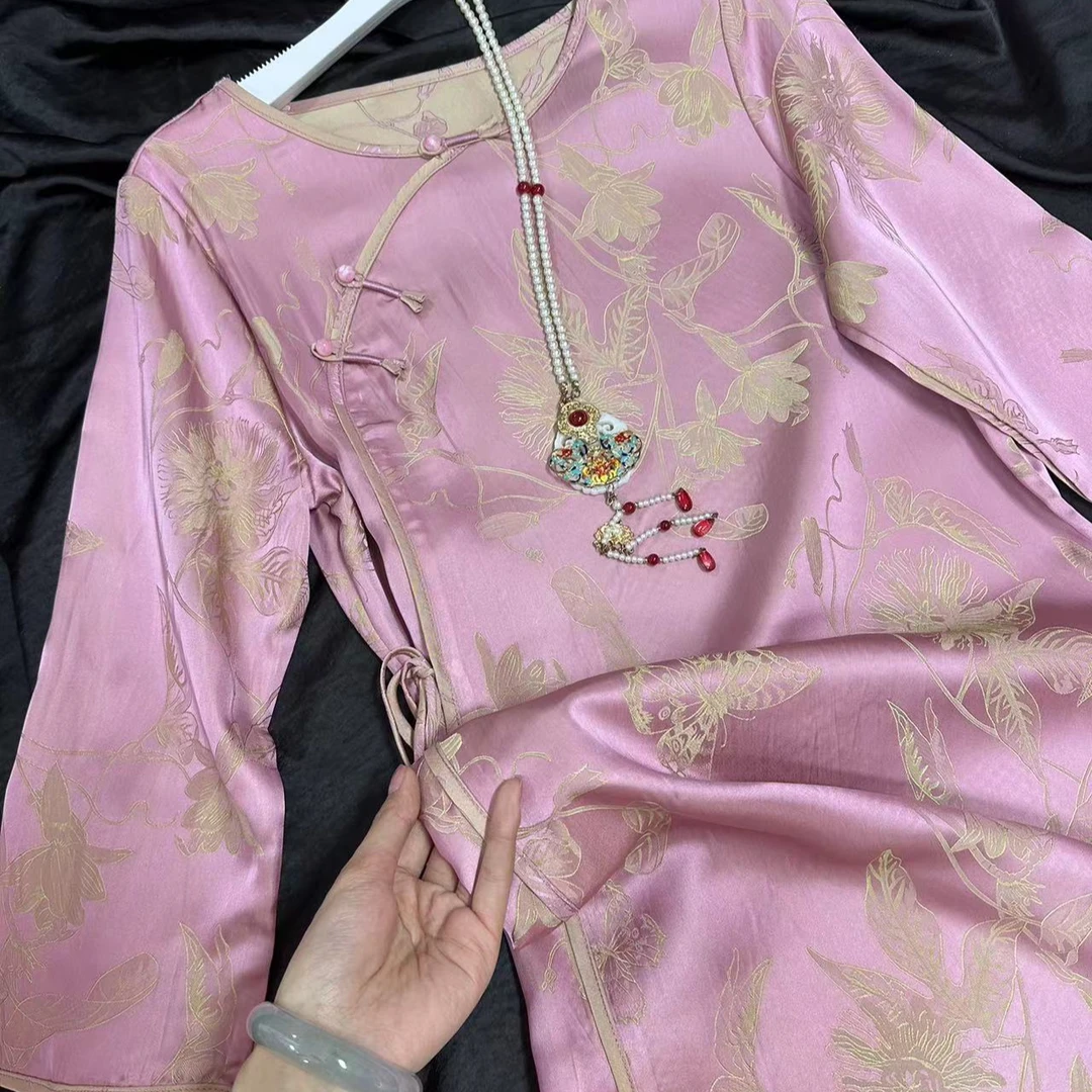 常熟新中式278-时尚夏季网红新中式气质连衣裙中国风长款