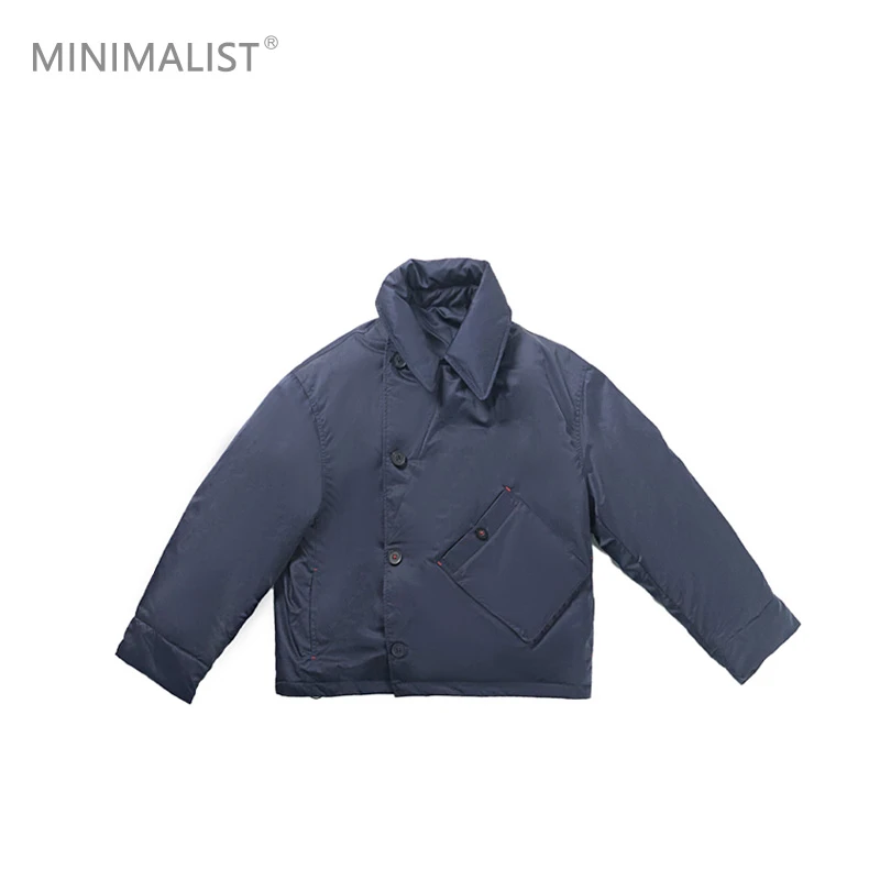 极限民《雨雾》冬季休闲个性不对称设计显瘦羽绒外套W4408N0413