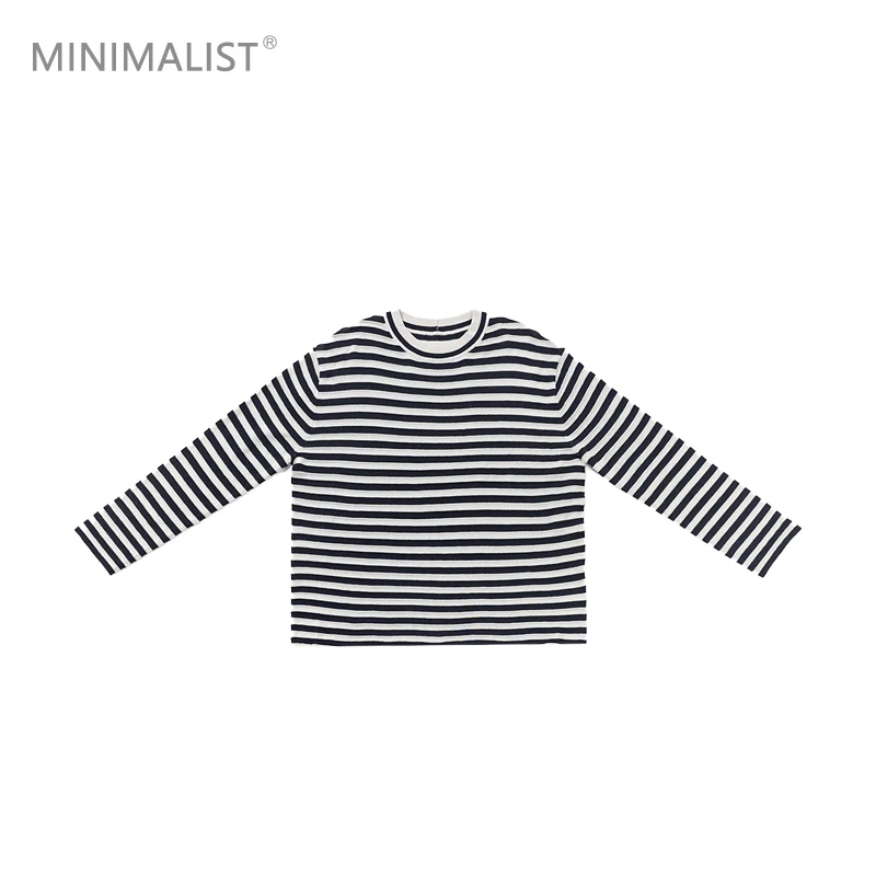 极限民《芷遇》秋冬长袖经典条纹圆领百搭针织毛衫W4414O2116