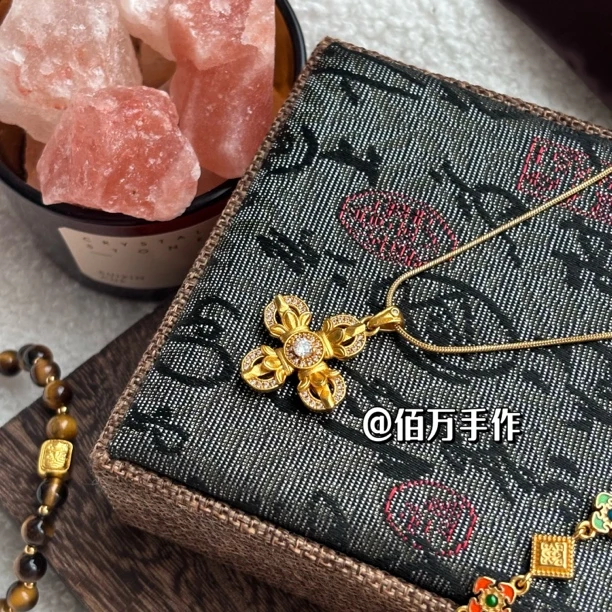 铜合金吊坠 【佰万手作】“十字金刚杵”吊坠