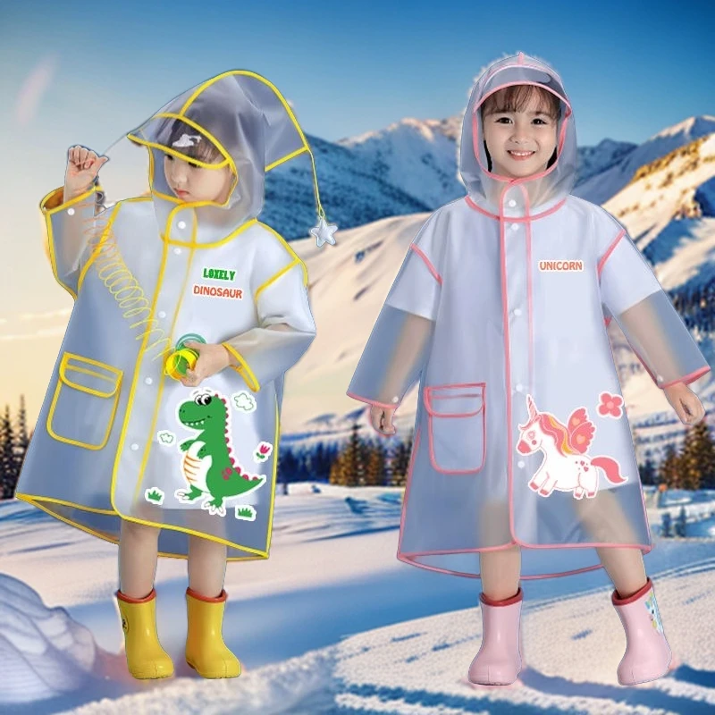 儿童雨衣套装防水全身小学生幼儿园男女童雨披宝宝上学衣加厚雨衣