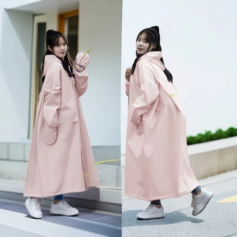 雨衣女长款中学生背包外穿男款全身防暴雨成人单人电动车骑行雨披