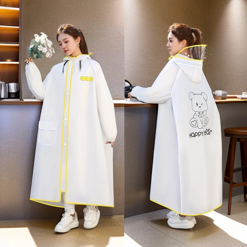 雨衣女款一体式长款全身防暴雨成人外穿电动电瓶车新雨披可爱单人