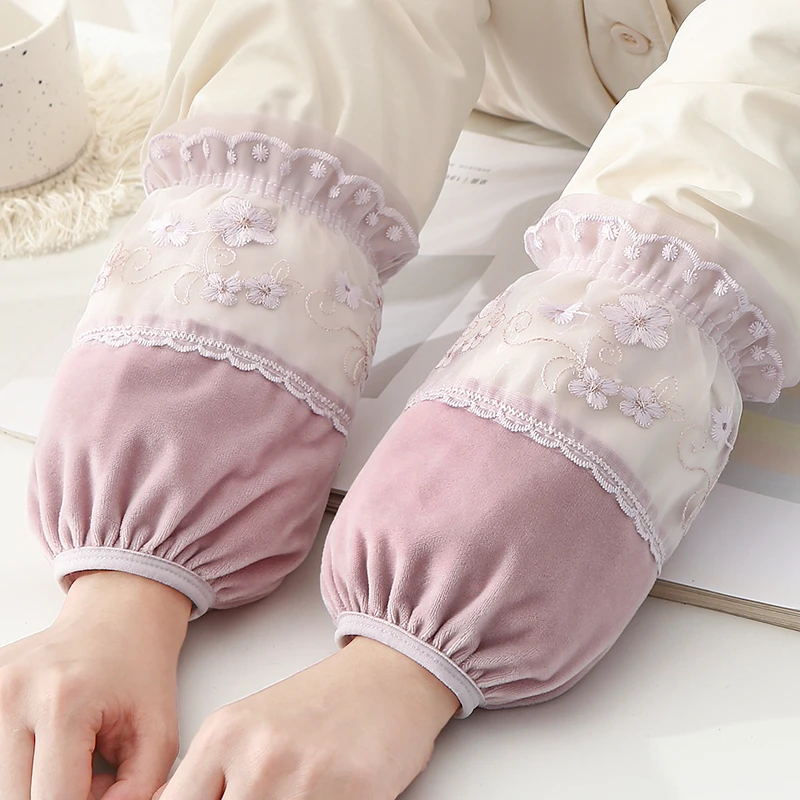 短款羽绒服袖套女款秋冬季新款韩版学生成人棉衣袖筒手袖防脏护袖