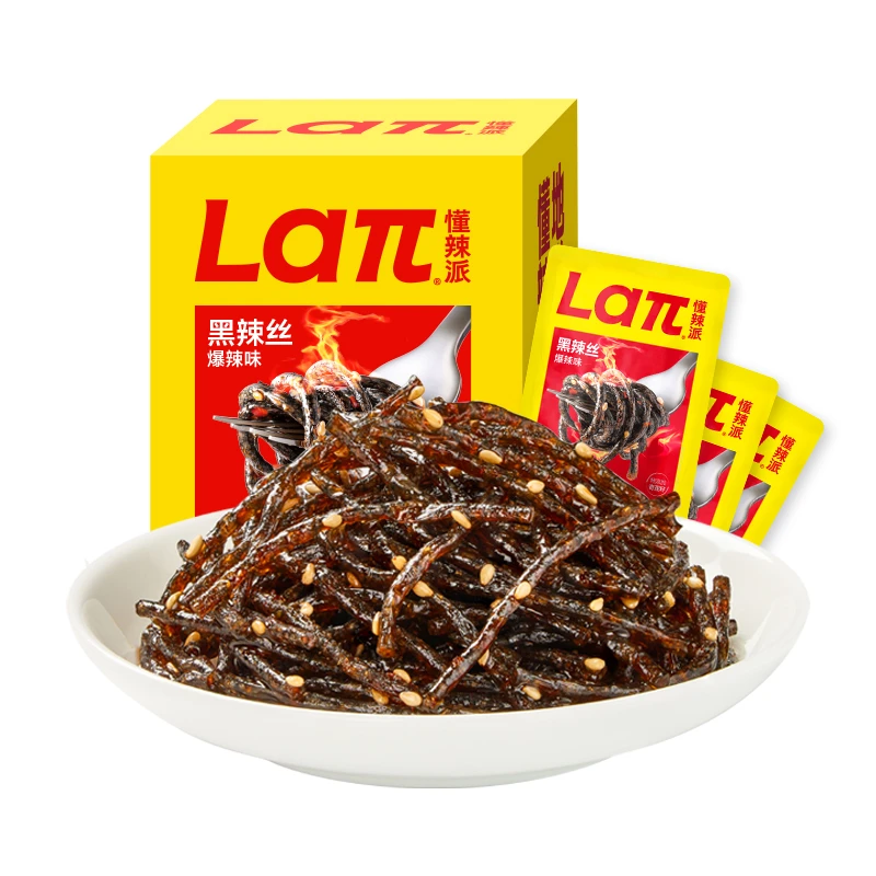 乡乡嘴懂辣派辣条黑辣丝香辣味爆辣味童年辣条小吃180g/袋144g/盒