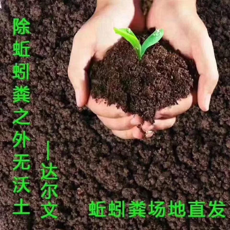 纯蚯蚓粪营养土花卉高级绿植通用种植肥（一斤蚯蚓粪可抵10农家肥）
