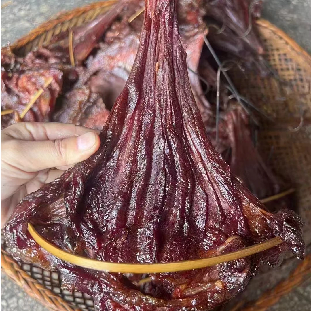 腊猪舌头湖南特产烟熏猪舌邵阳老腊肉下酒菜猪舌头条干柴火猪舌