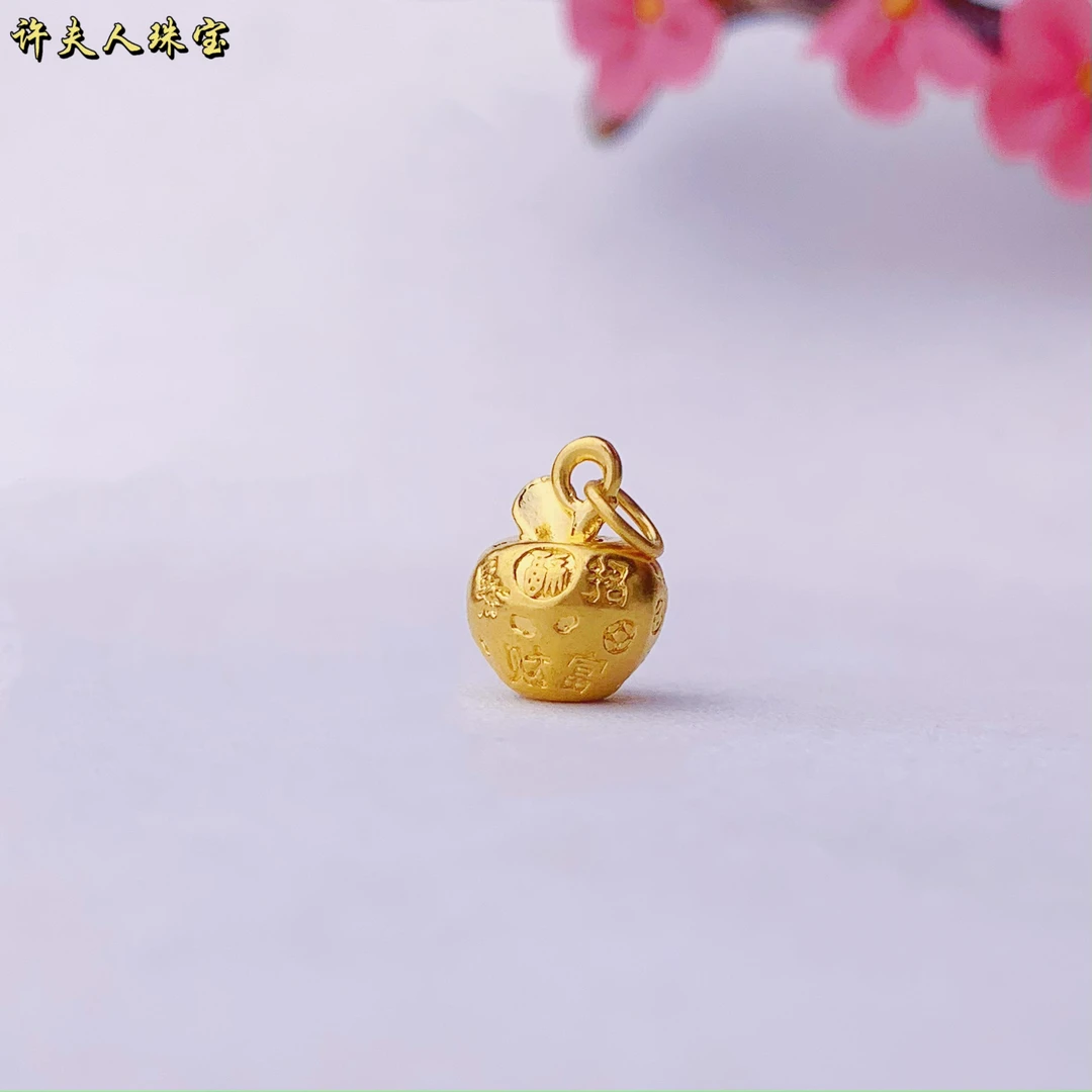 许夫人珠宝足金999时尚气质苹果吊坠《不含链》