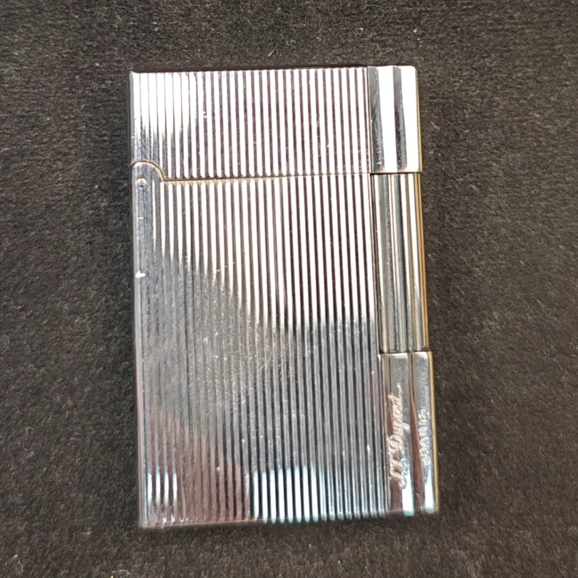 DP盖茨比银竖条充气打火机