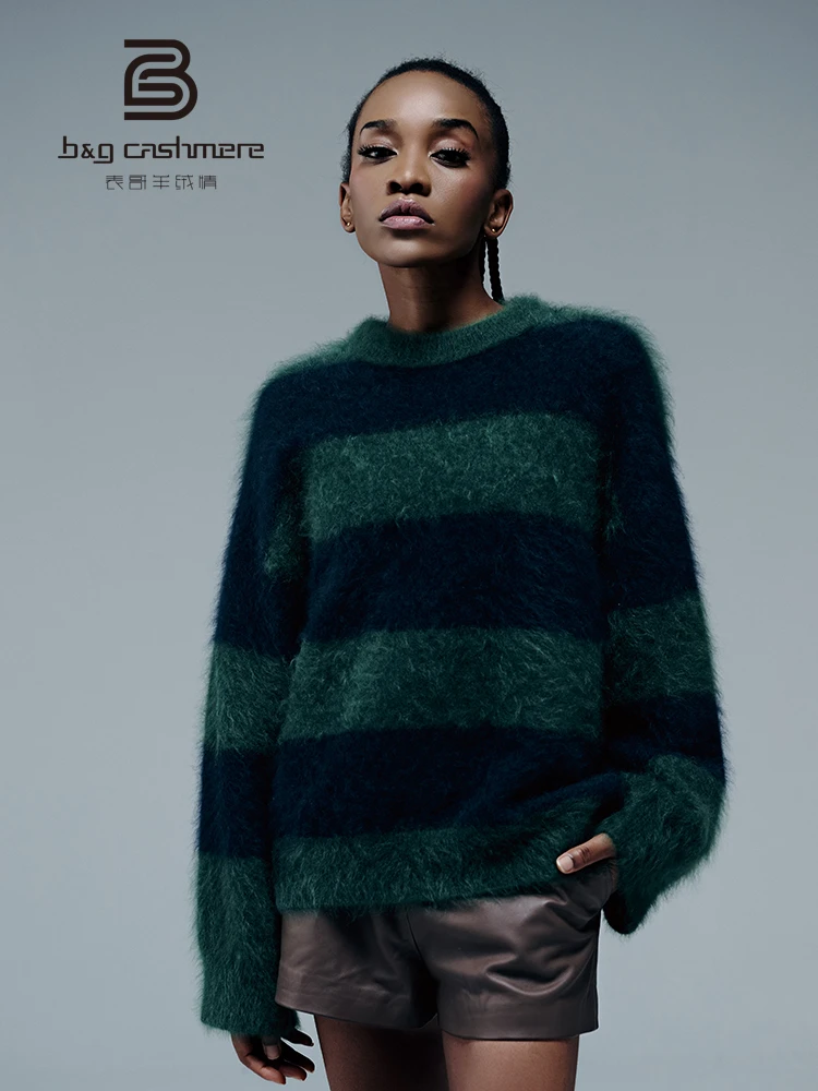 LI`NIULADY/历妞女人【重庆森林】时尚设计款女款圆领拉绒套头衫