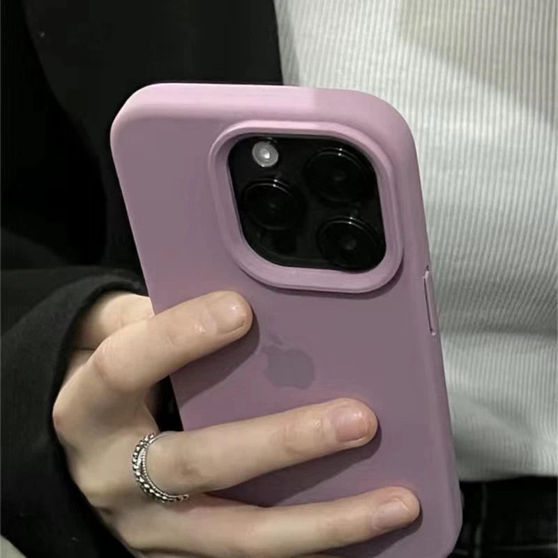 黑加仑iPhone14pro max手机壳液态硅胶适用苹果15pro/13/12软壳11