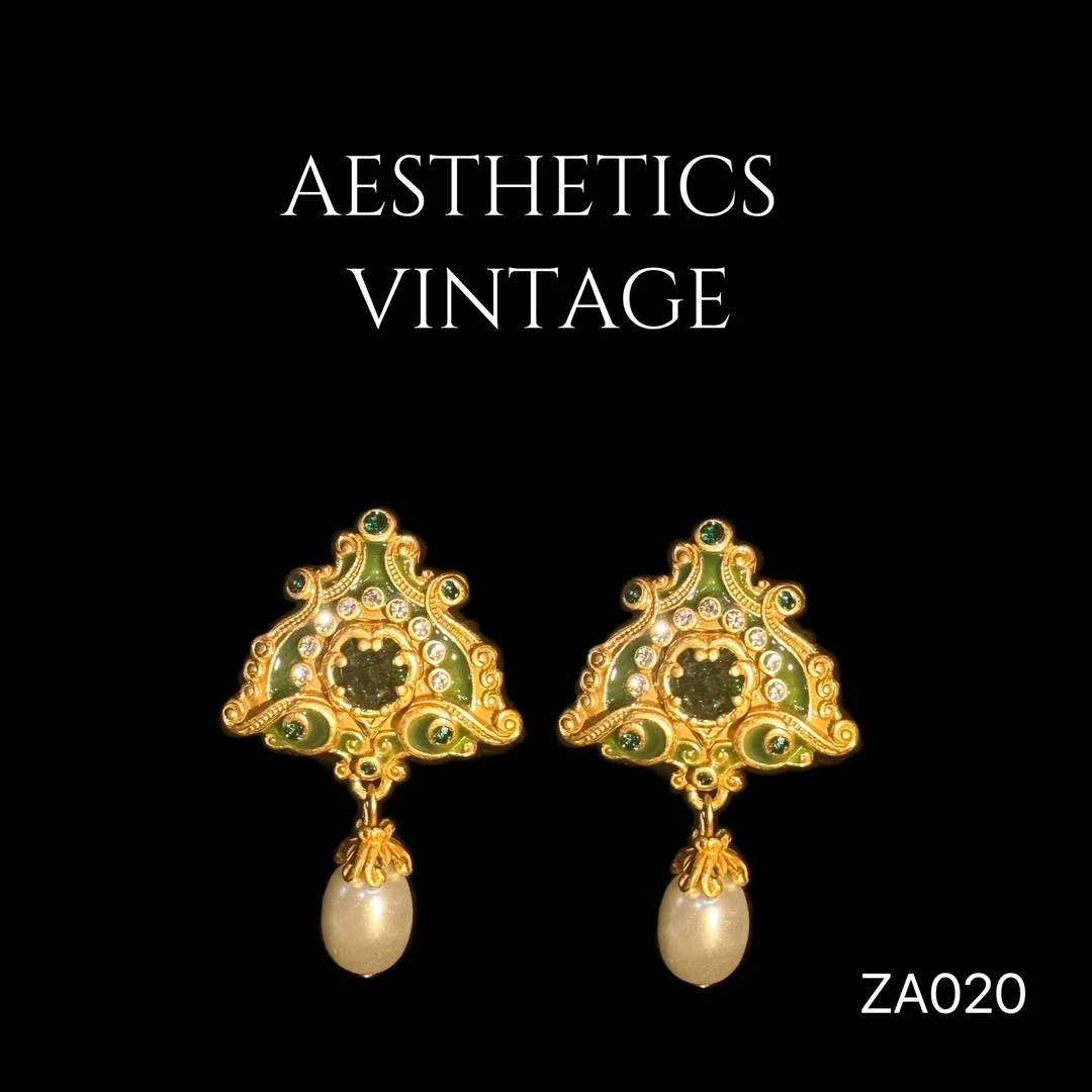 铜合金仿水晶耳饰 ZA020【碧落】百搭时尚耳饰