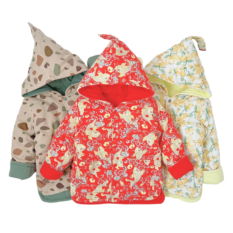 嘉怡贝儿新款棉大衣A类冬装长款带帽厚棉风衣棉外套 夹层不是棉花