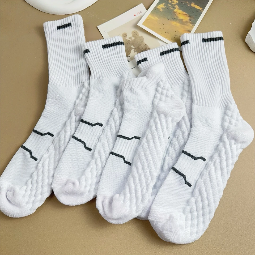 男士防臭袜白色潮流吸汗专业百搭情侣夏季透气黑白ins中筒吸汗