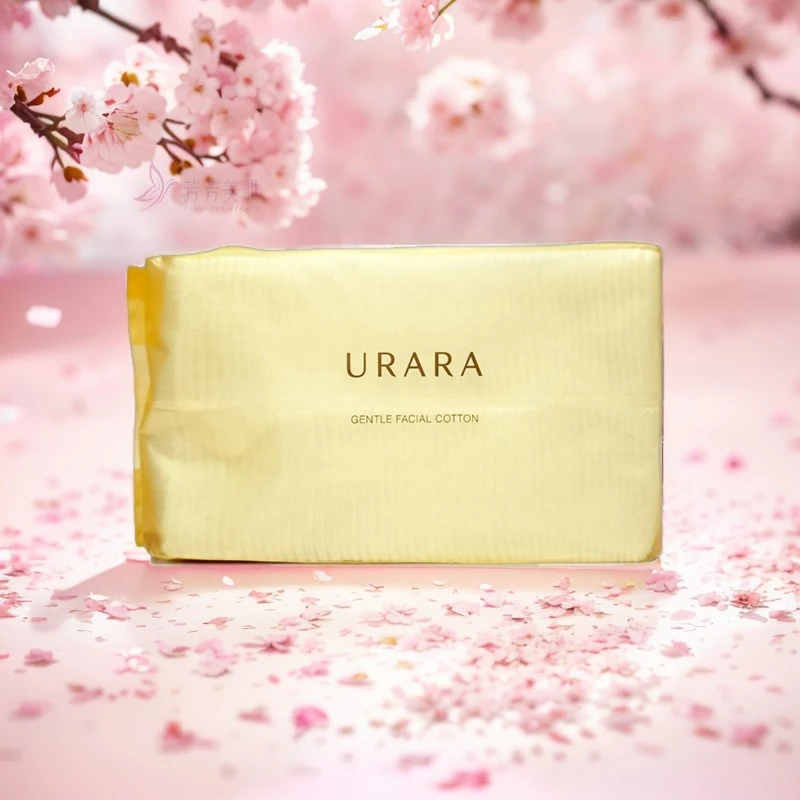 URARA/悠莱亲肤化妆棉100片优质纯棉不变形不起毛加厚柔软清洁