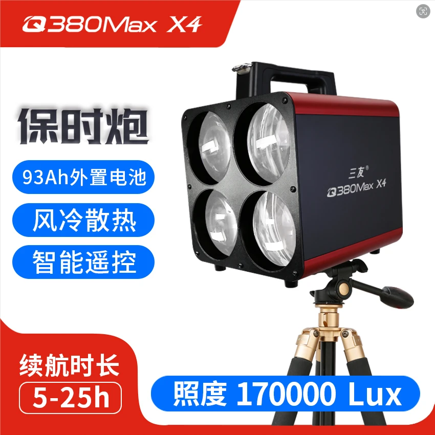 【17万照度】Q380Max X4激光炮新品超高亮度17万照度黑坑正钓抢鱼