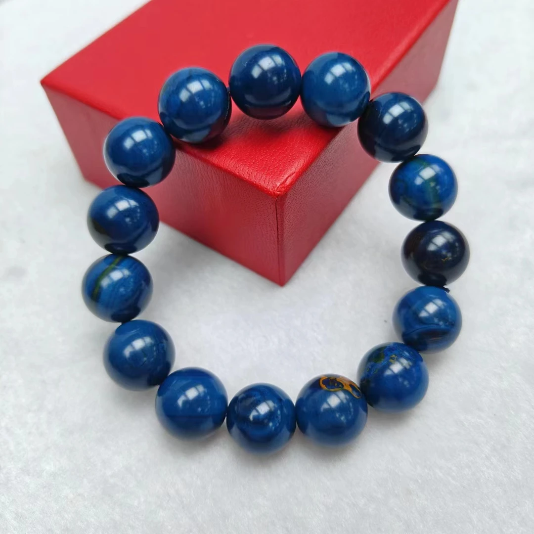 尺寸约14mm15颗彼得大风暴石金玉玛瑙玉石手串男女同款