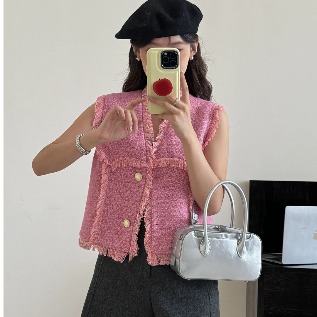 A-127韩系流浪风马甲